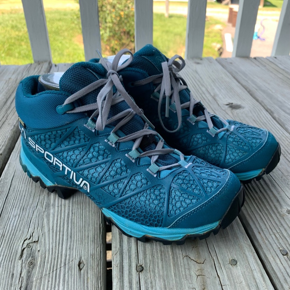 La Sportiva Synthesis Mid GTX Hiking Shoes Gore-Tex Vibram Womens US 9.5 Trail
